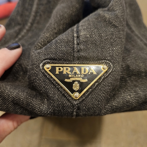 Prada Black Denim Tote - Picture 11 of 13